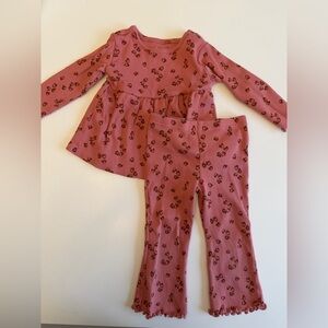 Heart Print Top & Bottom Set